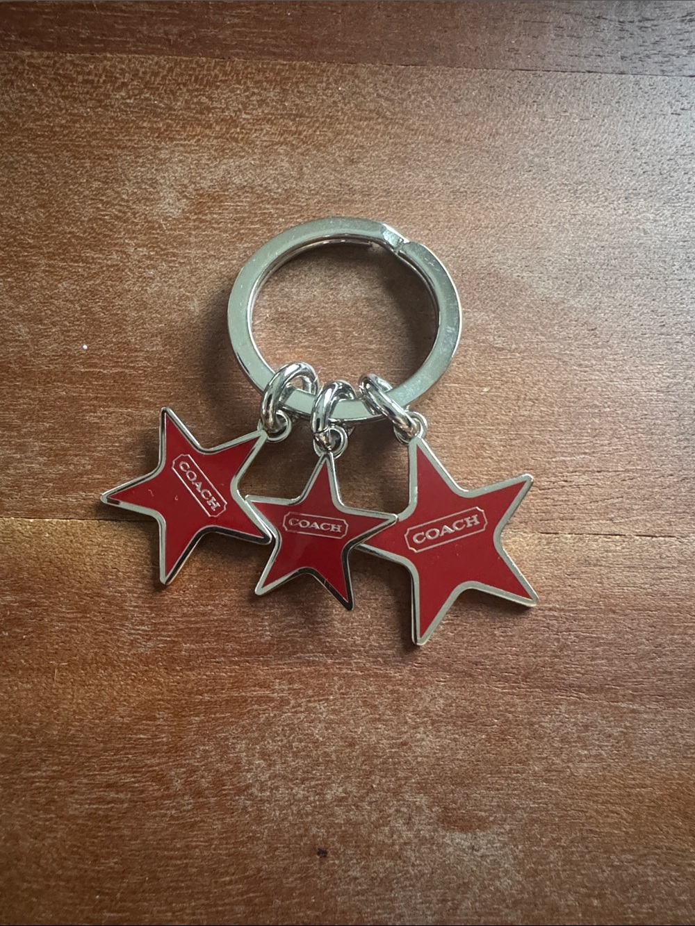 Coach Red Star Trio Keyring